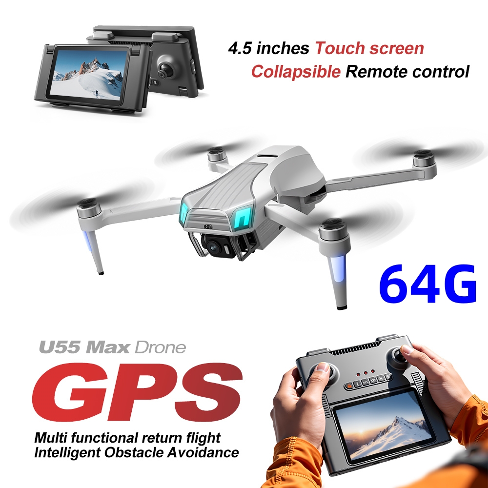 Drone RC NCZOBOE U55 HD Kamera - Drone Gimbal 2 Axis ulasan dan harga